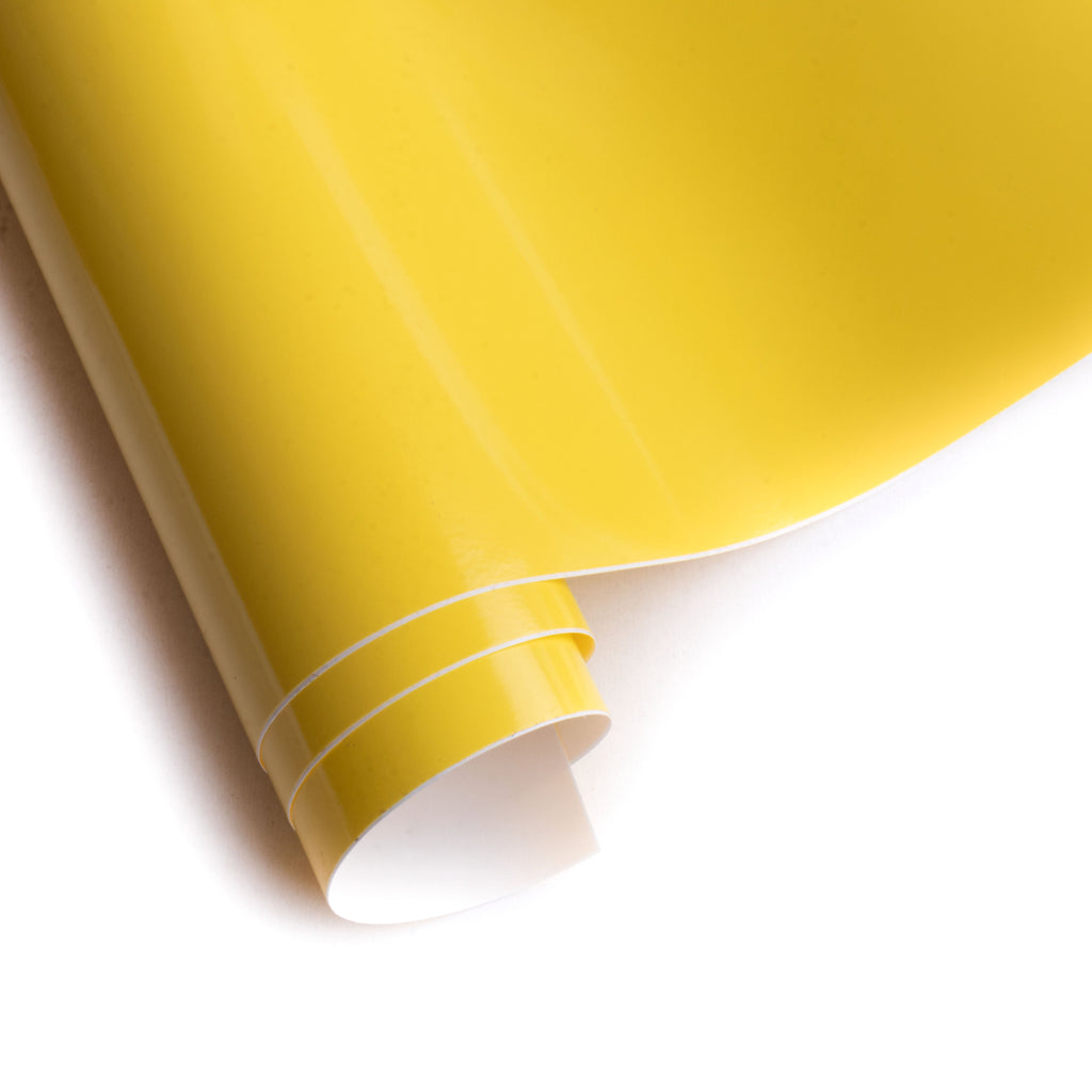 Vinyl Glossy Yellow 12Inch X 2ft 1Roll