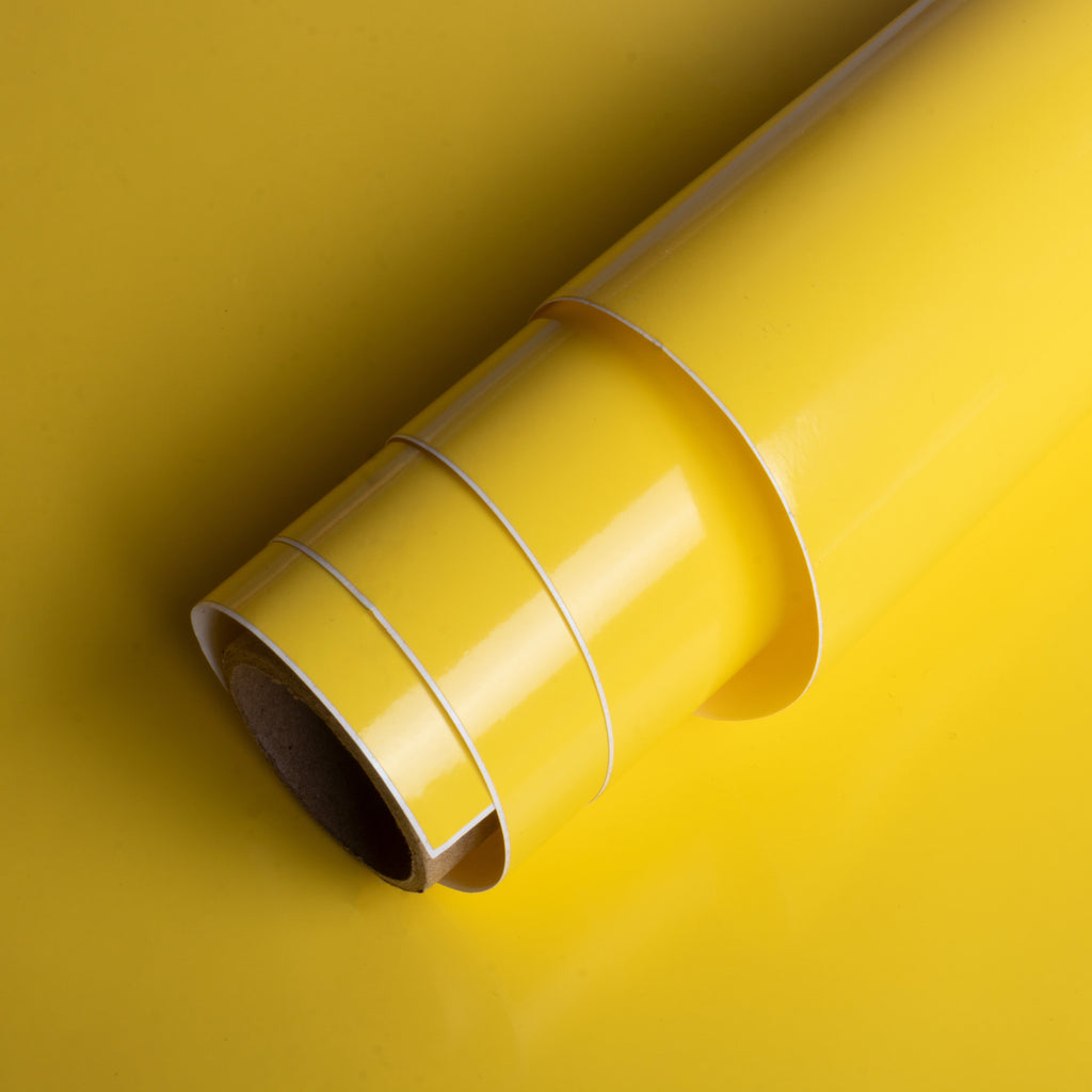 Vinyl Glossy Yellow 12Inch X 2ft 1Roll