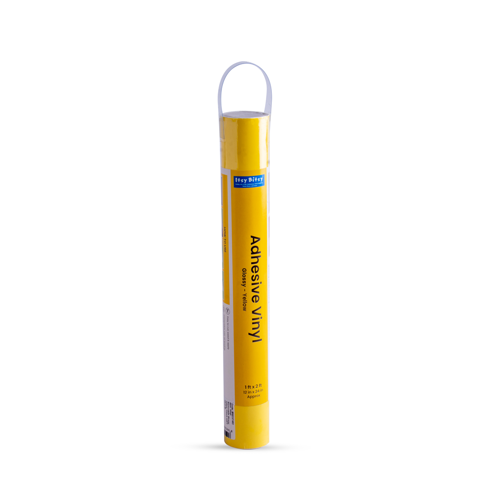 Vinyl Glossy Yellow 12Inch X 2ft 1Roll