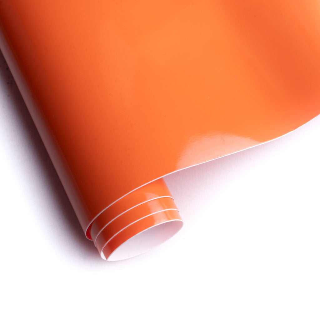 Vinyl Glossy Orange 12Inch X 2ft 1Roll