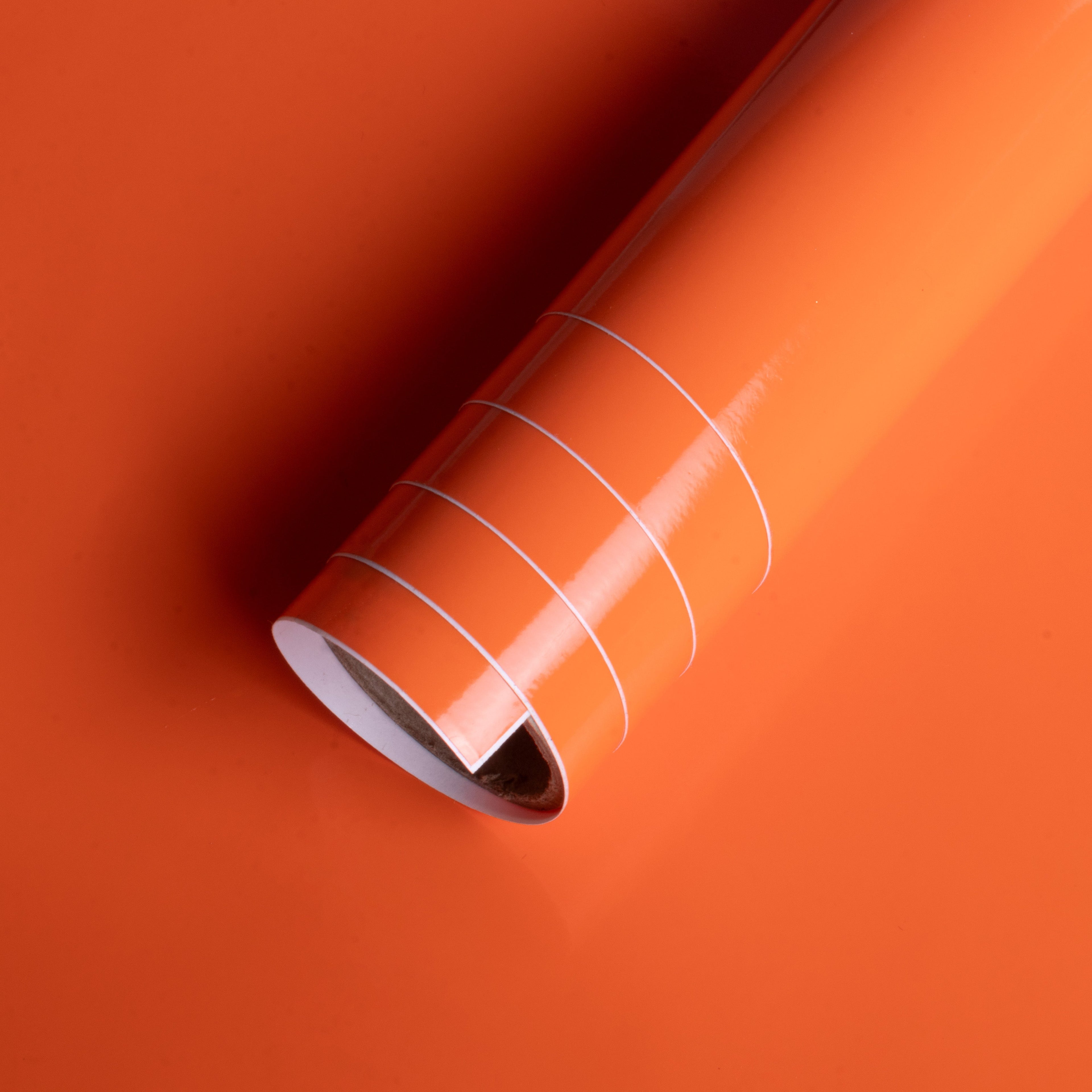 Vinyl Glossy Orange 12Inch X 2ft 1Roll