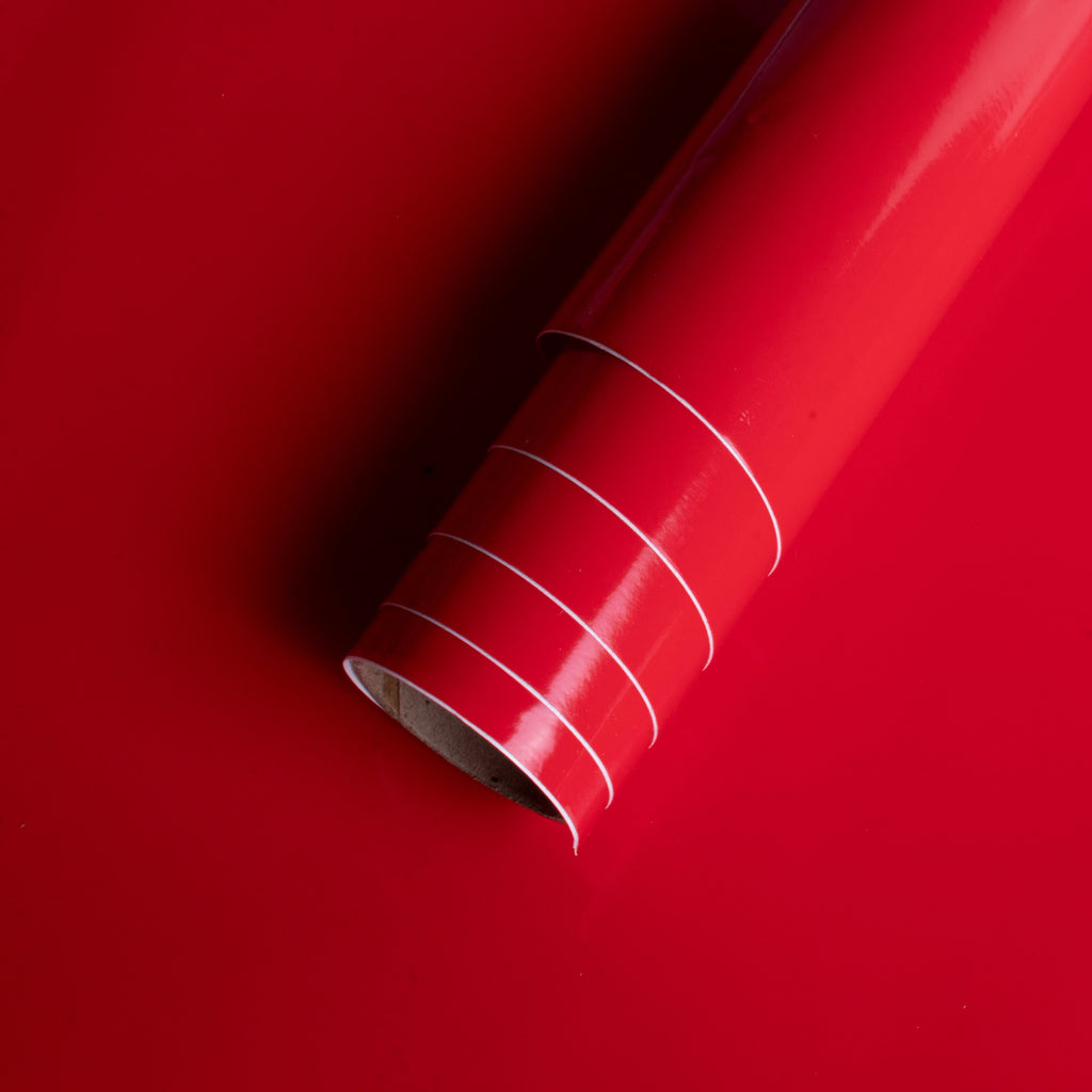 Vinyl Glossy Red 12Inch X 2ft 1Roll