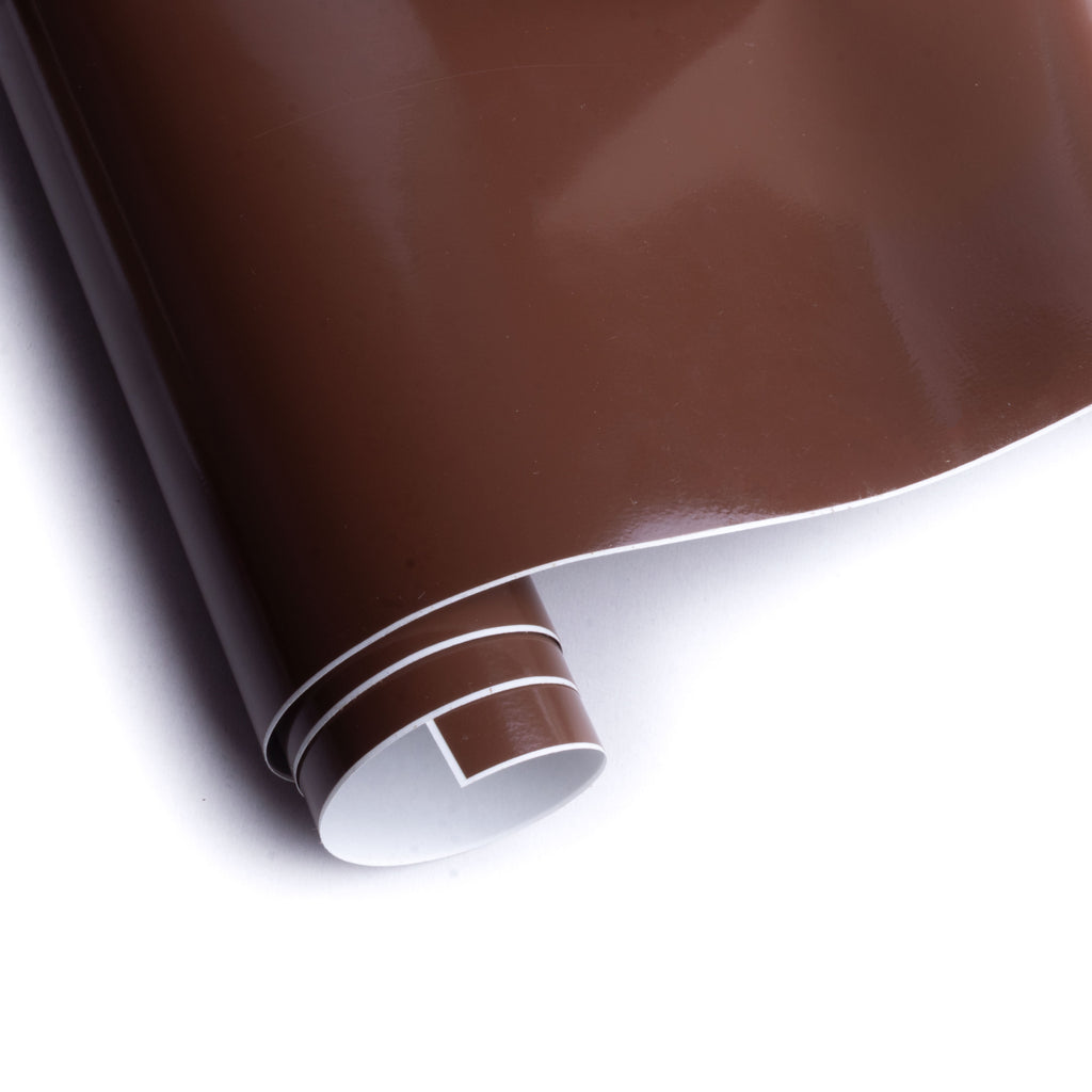 Vinyl Glossy Brown 12Inch X 2ft 1Roll