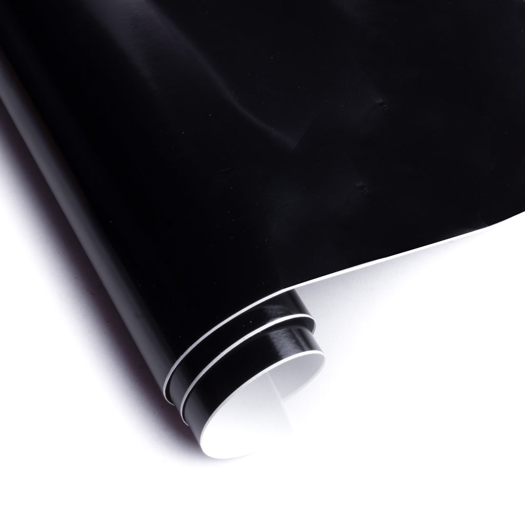 Vinyl Glossy Black 12Inch X 2ft 1Roll