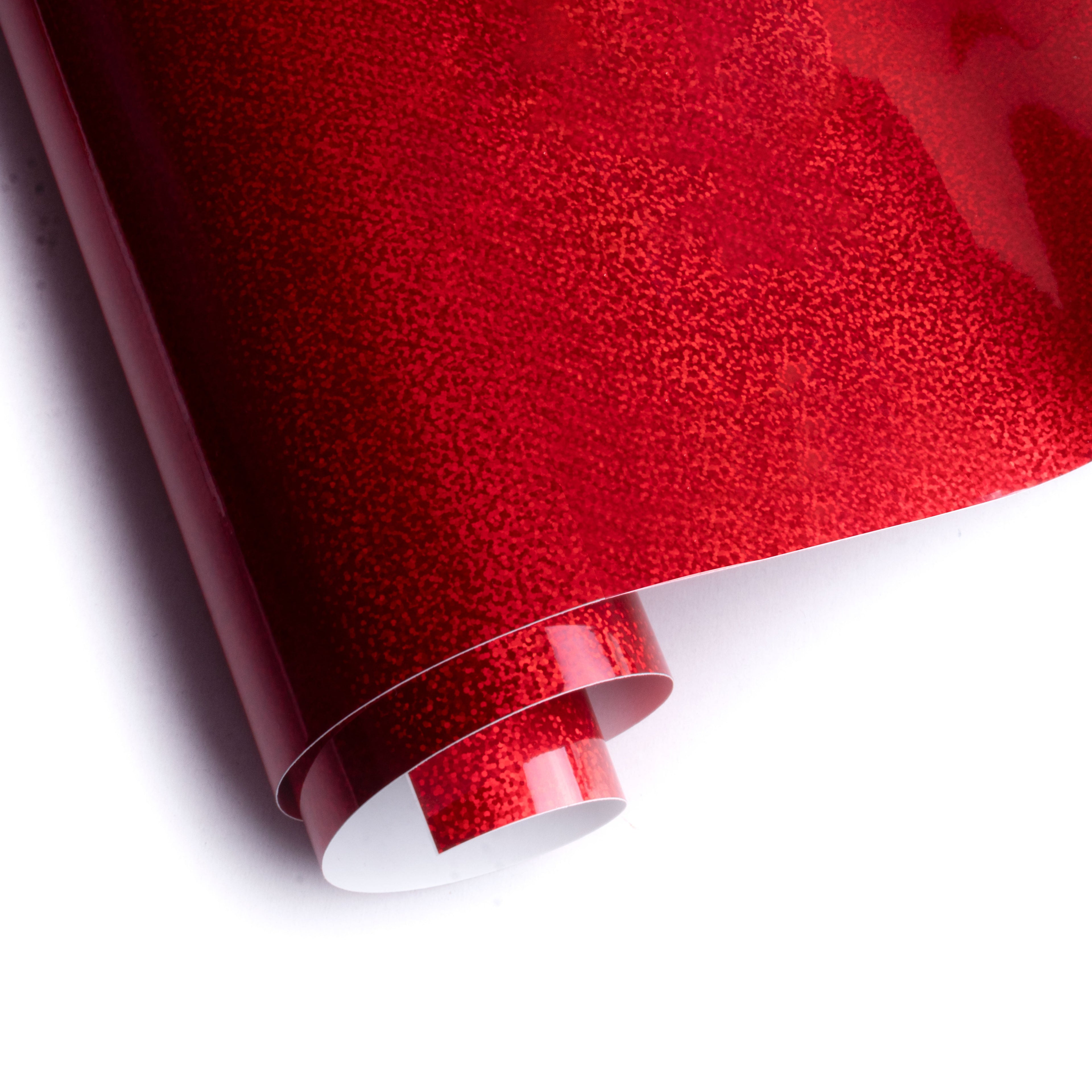 Vinyl Holographic Glitter Glitter Red 12Inch X 2ft 1Roll