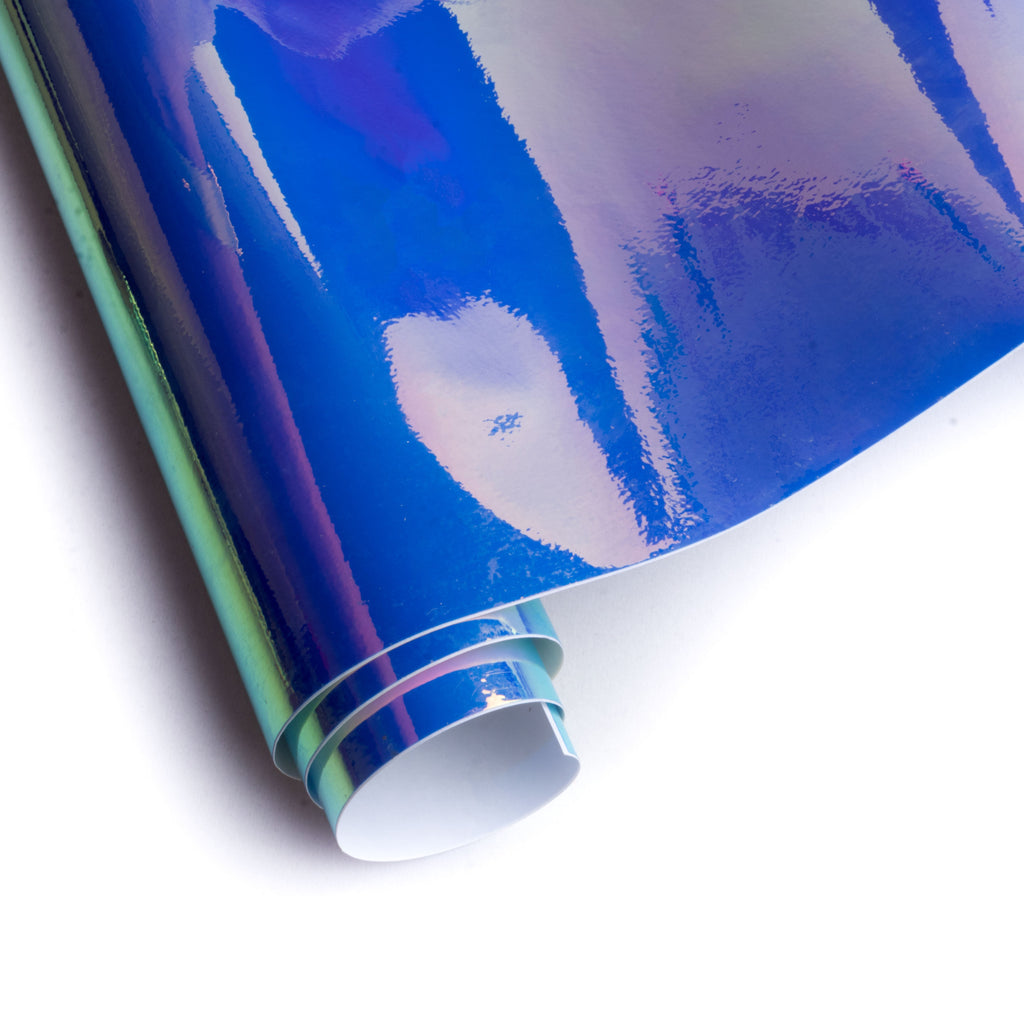 Vinyl Holographic Opal Blue 12Inch X 2ft 1Roll