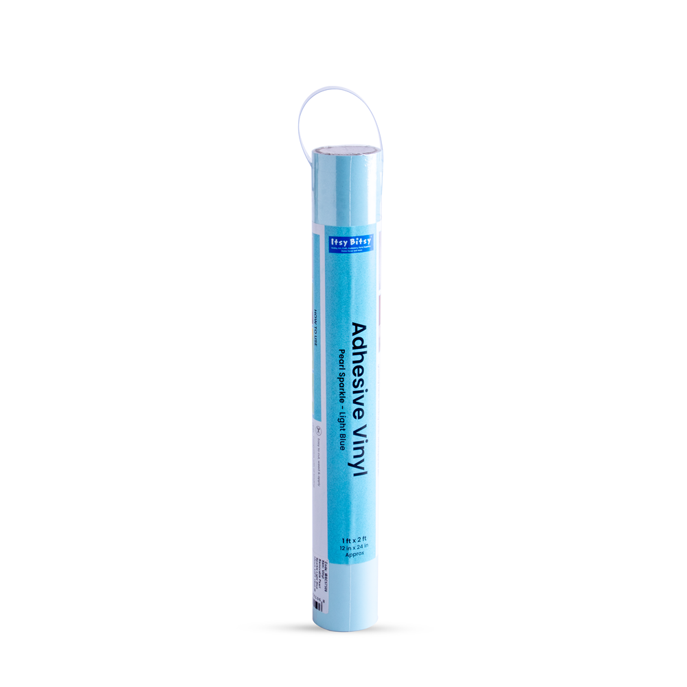 Vinyl Pearl Sparkle Light Blue 12Inch X 2ft 1Roll