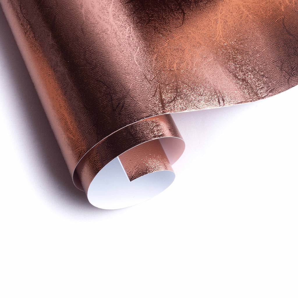 Vinyl Metallic Leather Rose Gold 12Inch X 2ft 1Roll