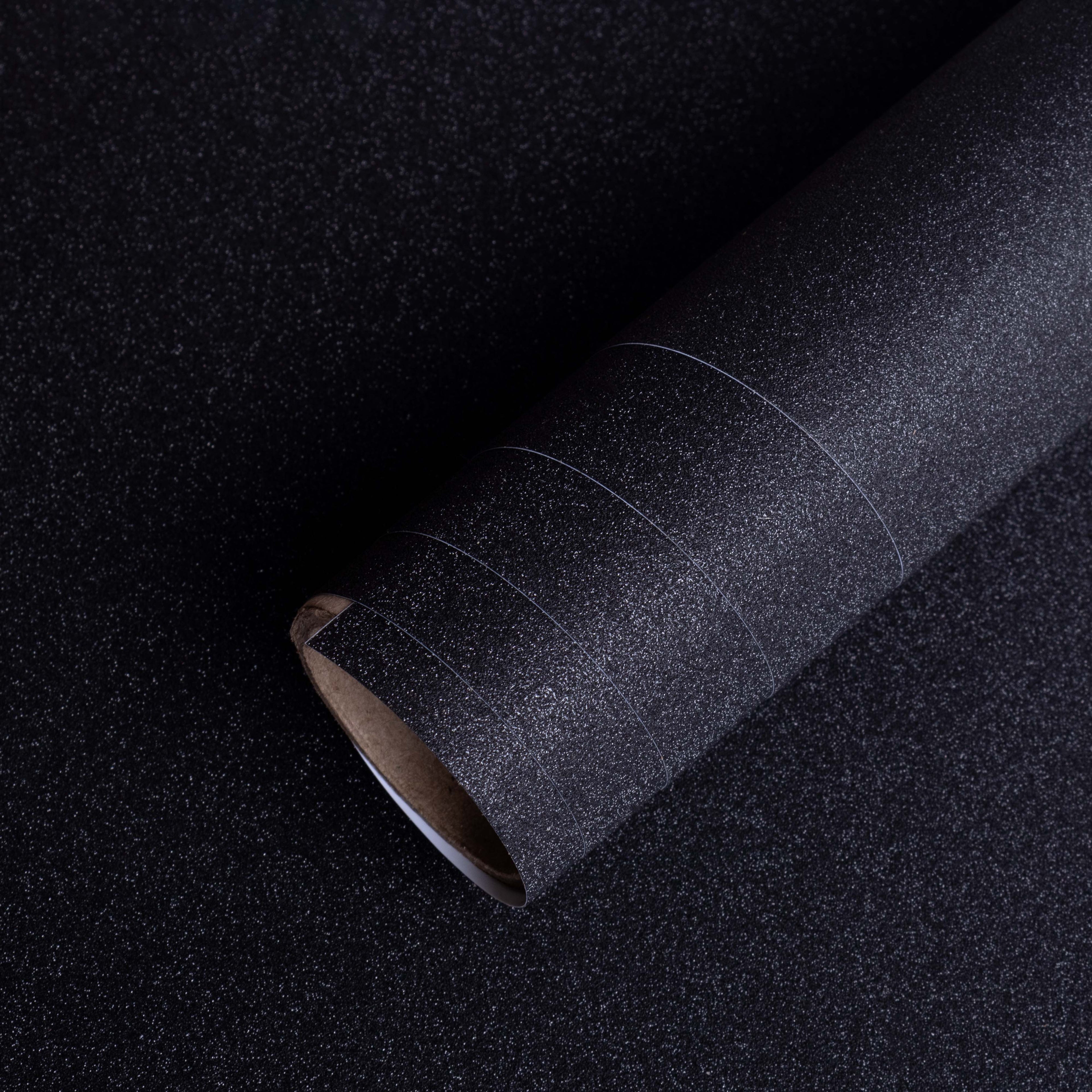 Vinyl Shimmer Black 12Inch X 2ft 1Roll