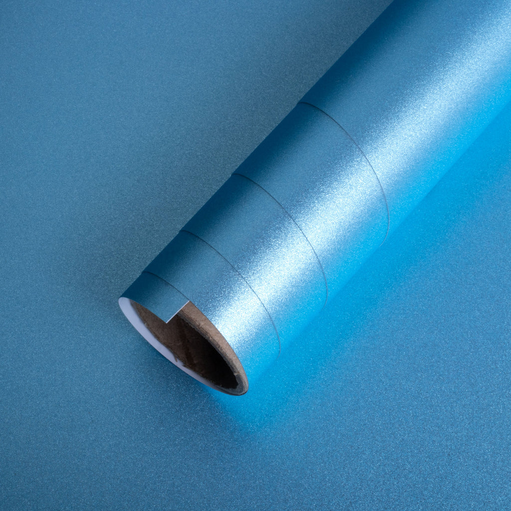 Adhesive Vinyl - Light Blue Shimmer, 12Inch X 2ft Roll