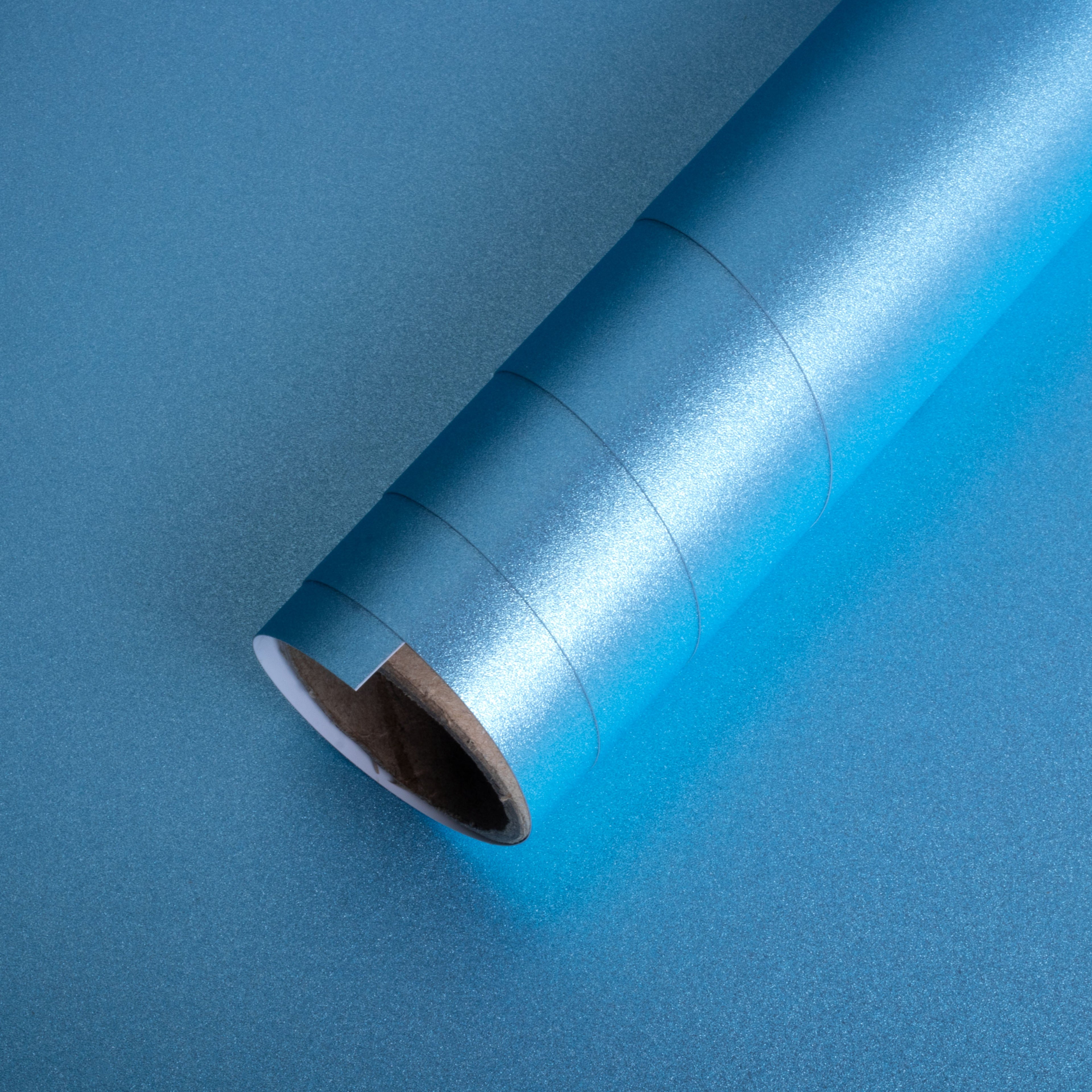 Adhesive Vinyl - Light Blue Shimmer, 12Inch X 2ft Roll