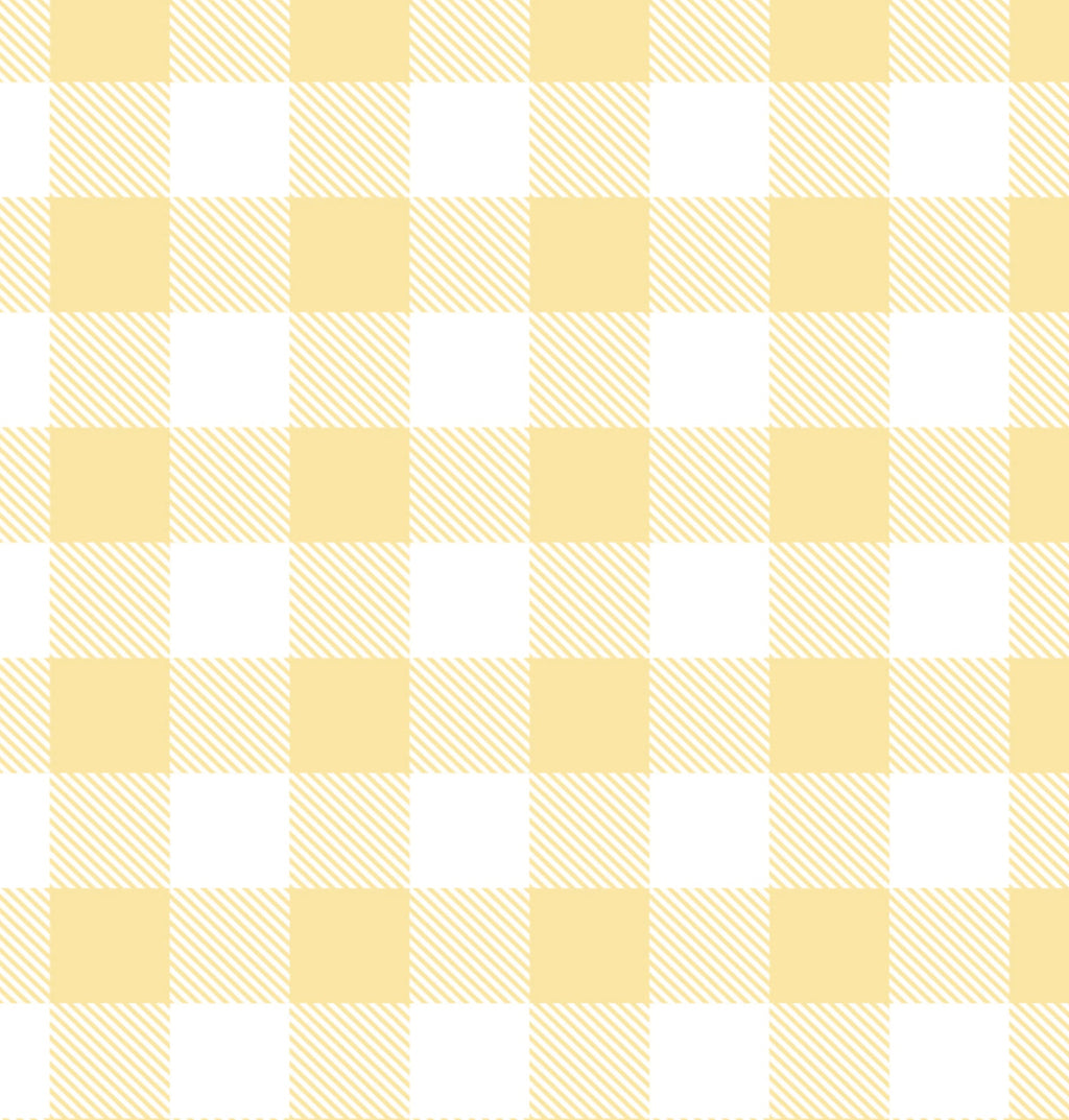 Printed Cardstock |  12 X 12inch |  Gingham Check Dusty Yellow | 250gsm | 1Sheet