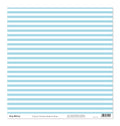 Printed Cardstock |  12 X 12inch |  Classic Stripes Medium Blue | 250gsm | 1Sheet