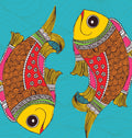 Printed Cardstock |  12 X 12inch |  Fish Duo | 250gsm | 1Sheet