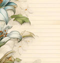 Printed Cardstock |  12 X 12inch |  Lily Sky | 250gsm | 1Sheet