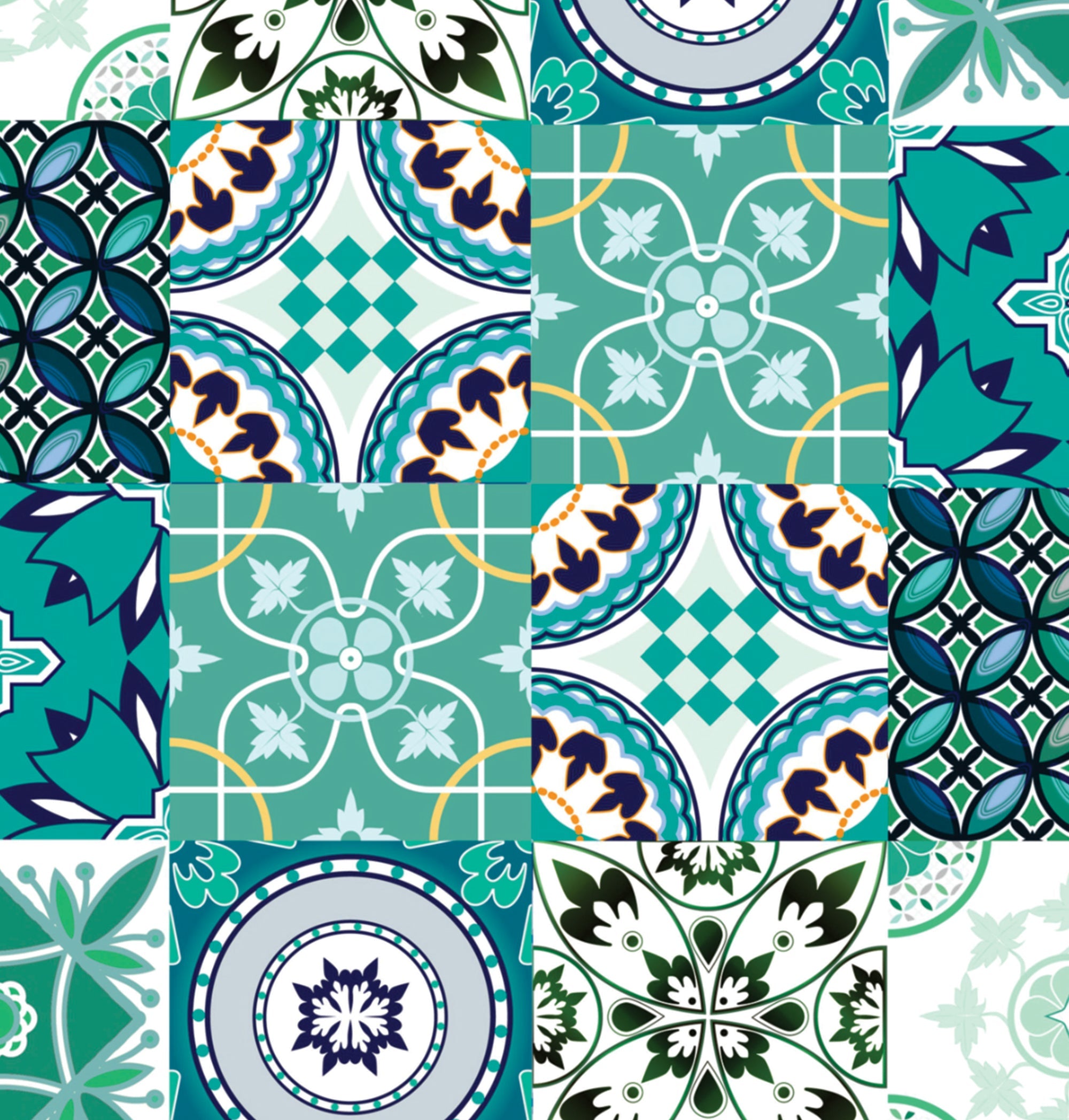 Printed Cardstock |  12 X 12inch |  Oriental Mosaic | 250gsm | 1Sheet