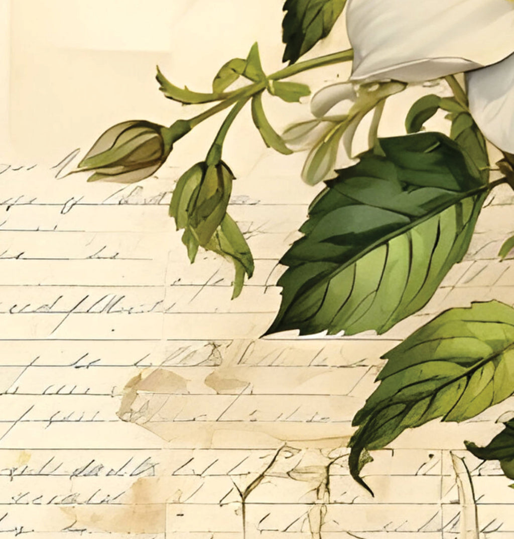 Printed Cardstock |  12 X 12inch |  Vintage Wild Rose | 250gsm | 1Sheet