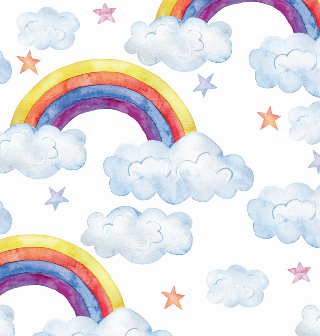 Printed Cardstock |  12 X 12inch |  Rainbow Clouds | 250gsm | 1Sheet