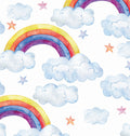Printed Cardstock |  12 X 12inch |  Rainbow Clouds | 250gsm | 1Sheet