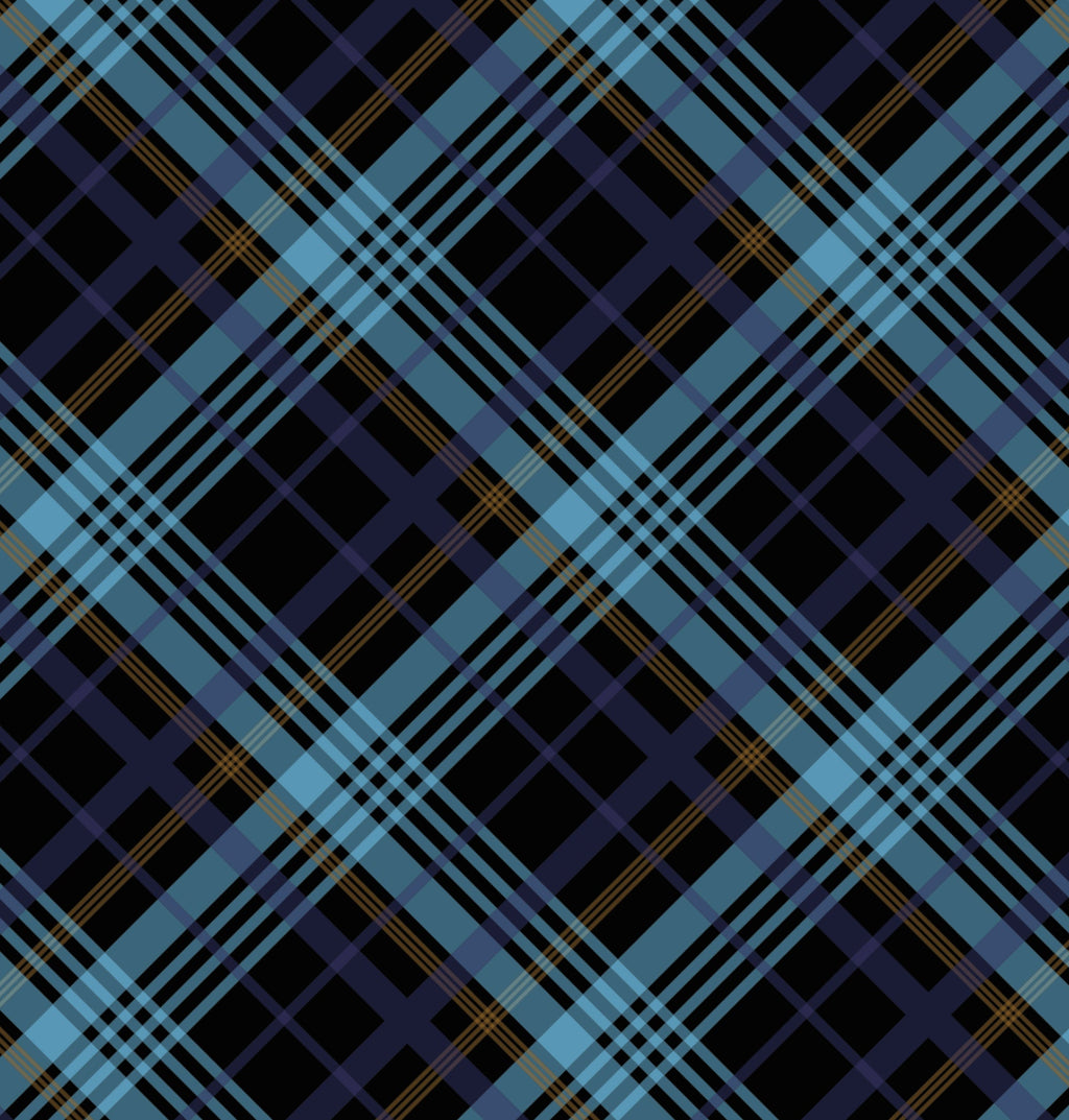 Printed Cardstock |  12 X 12inch |  Inky Tartan | 250gsm | 1Sheet