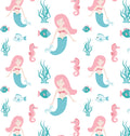 Printed Cardstock |  12 X 12inch |  Mermaid Friend | 250gsm | 1Sheet