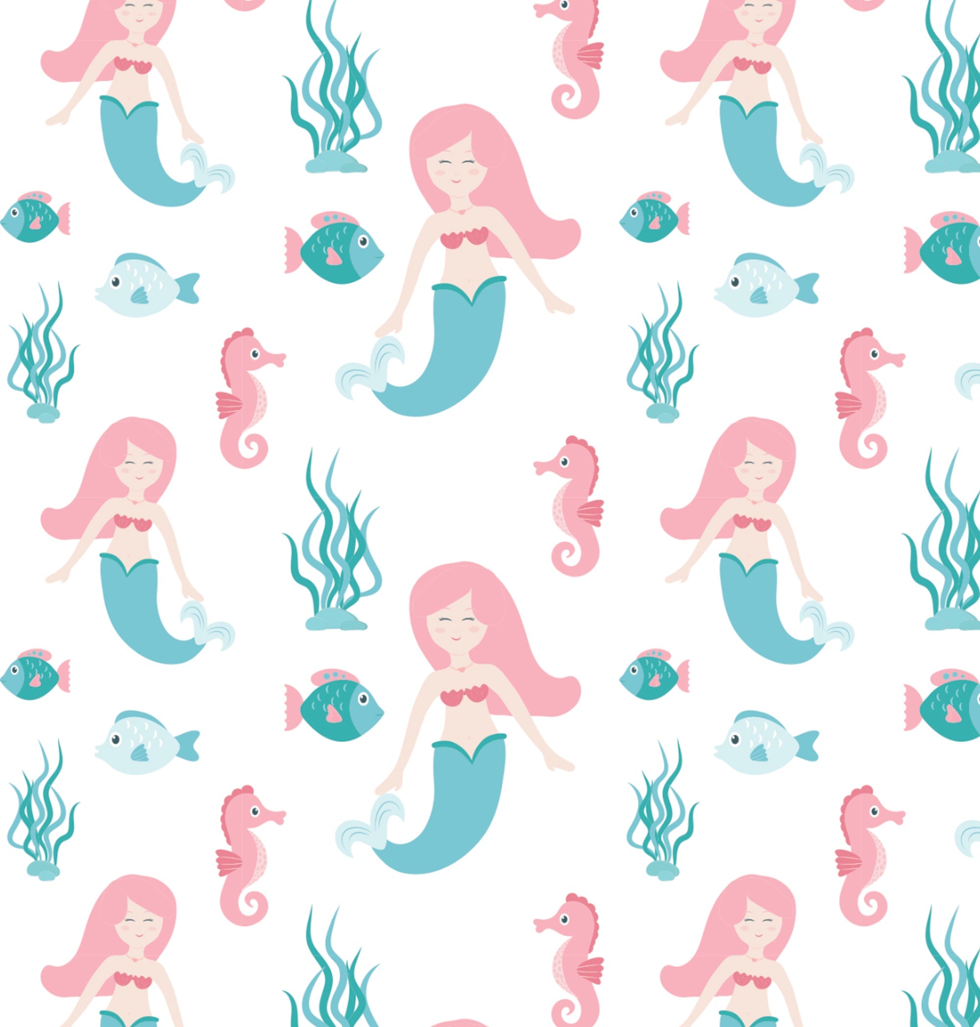 Printed Cardstock |  12 X 12inch |  Mermaid Friend | 250gsm | 1Sheet