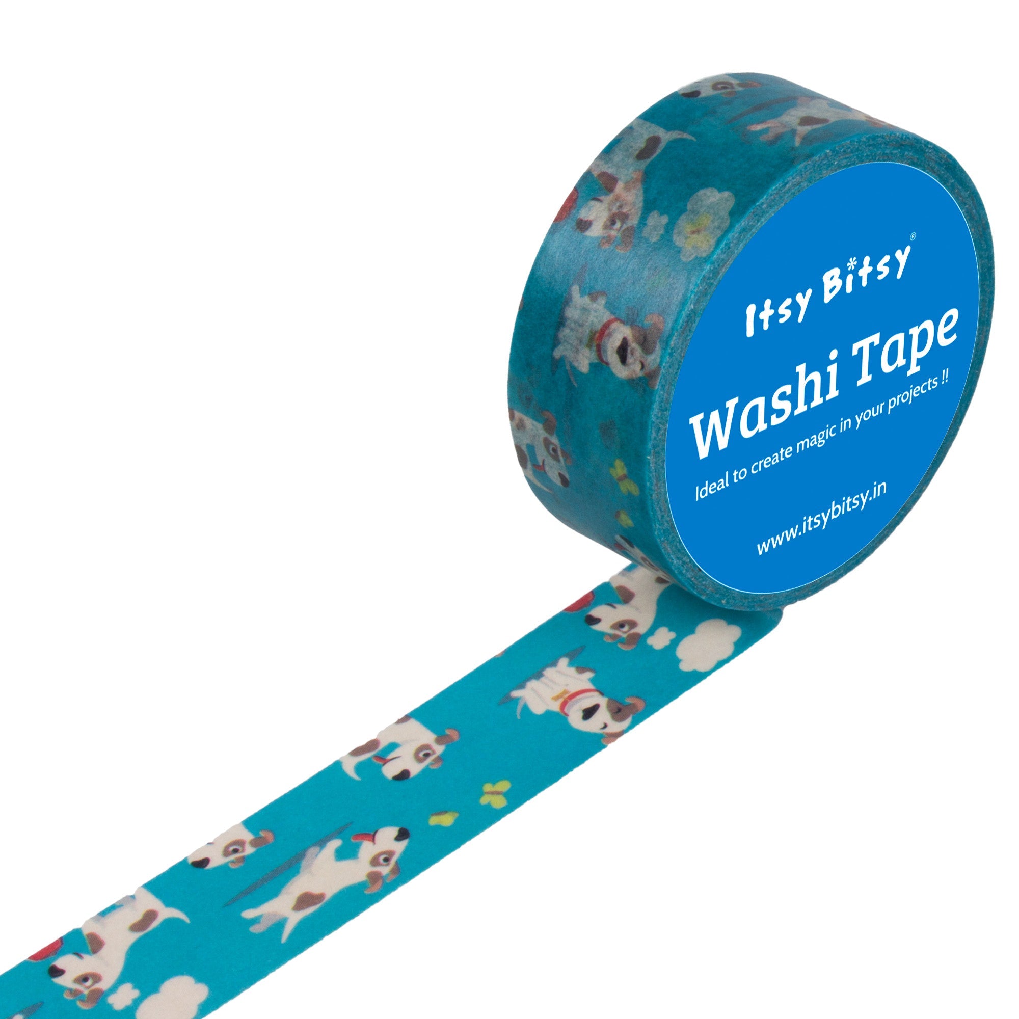 Washi Tape |Playful Puppy | 15mmx10mtr | 1pc
