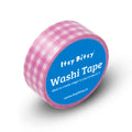 Washi Tape |Classic Checks - Pink | 15mmx10mtr | 1pc