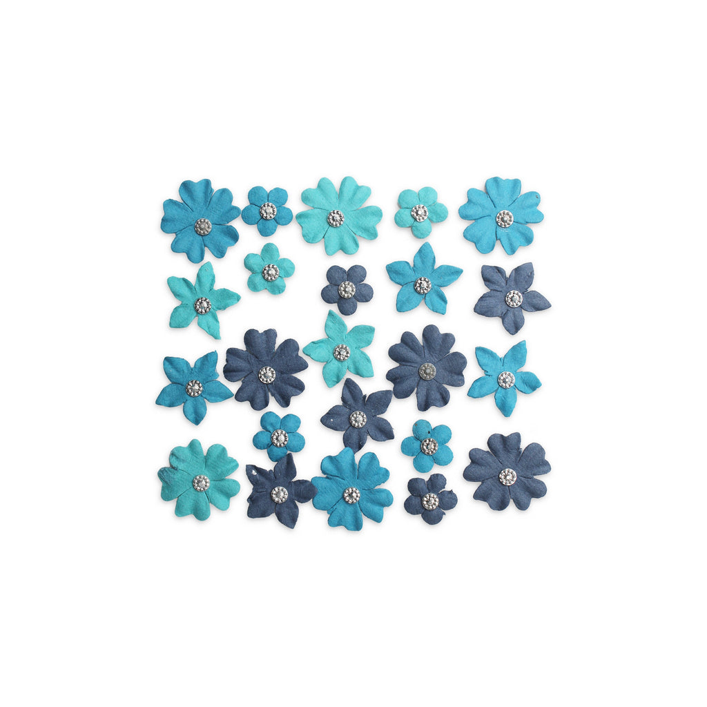 Handmade Flowers Karolina Blue Sky 23Pc