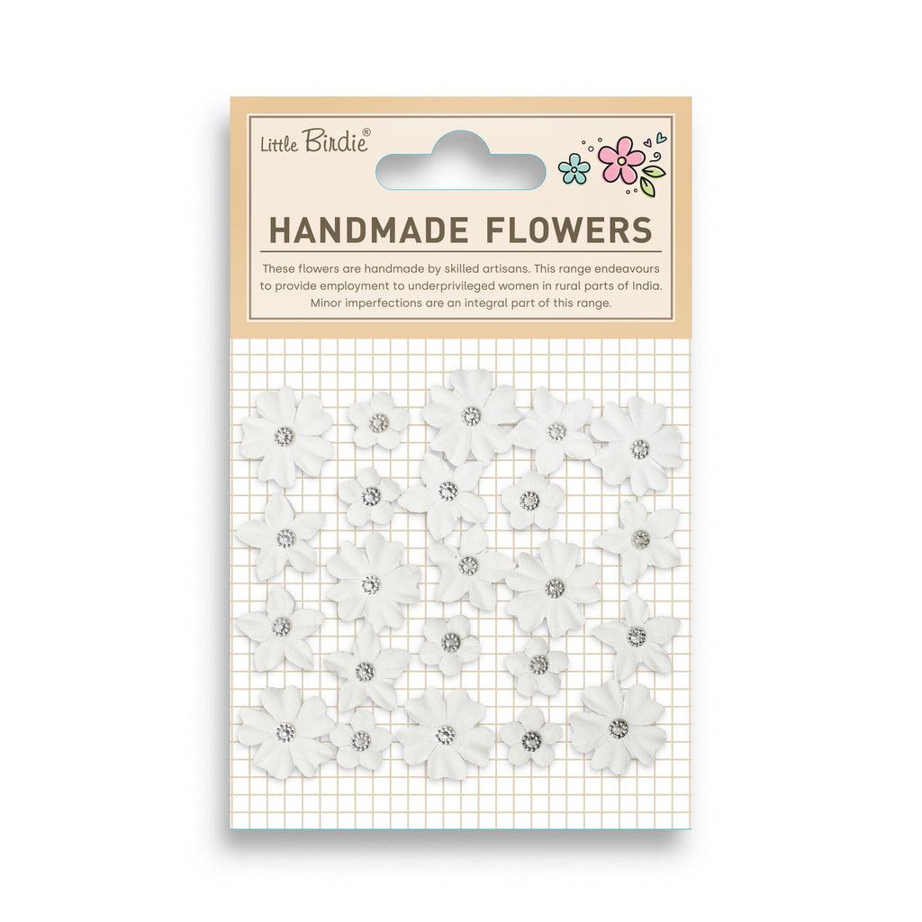 Handmade Flowers Karolina Ivory Pearl 23Pc
