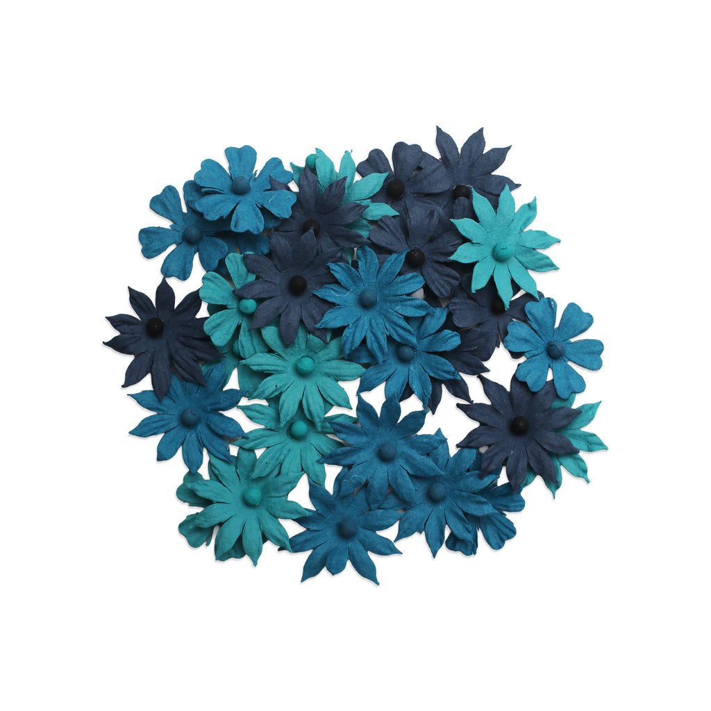Handmade Flowers Valerie Blue Sky 32Pc