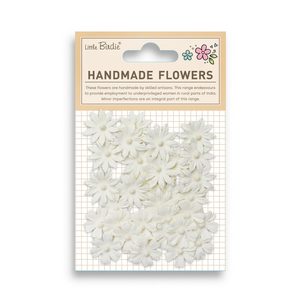 Handmade Flowers Valerie Ivory Pearl 32Pc
