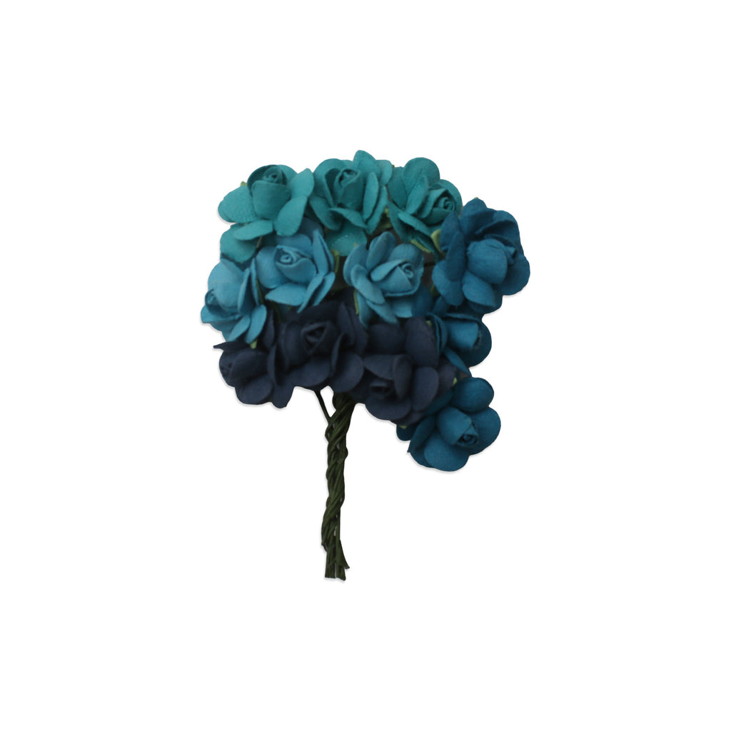 Handmade Flowers Catalina Blue Sky 12Pc