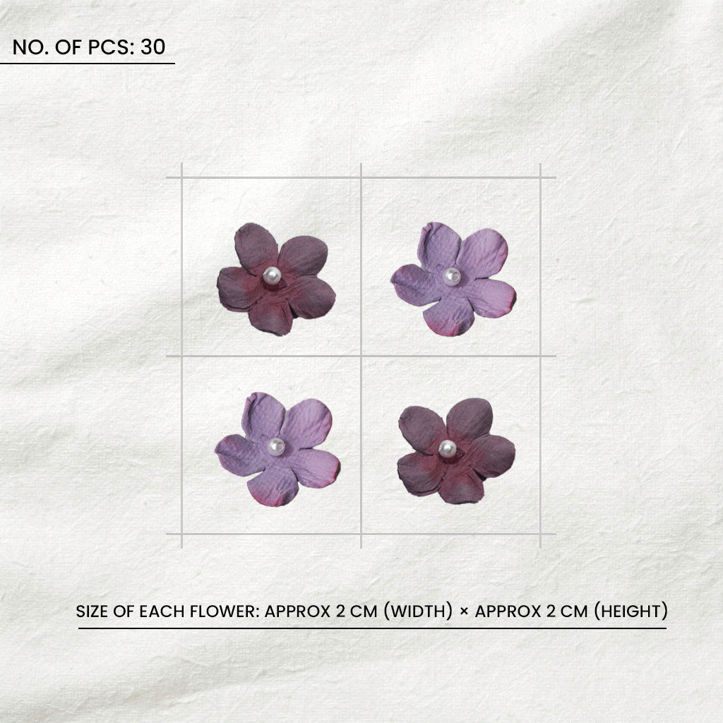 Handmade Flowers Pearl Petites Grape Surprise 30Pc