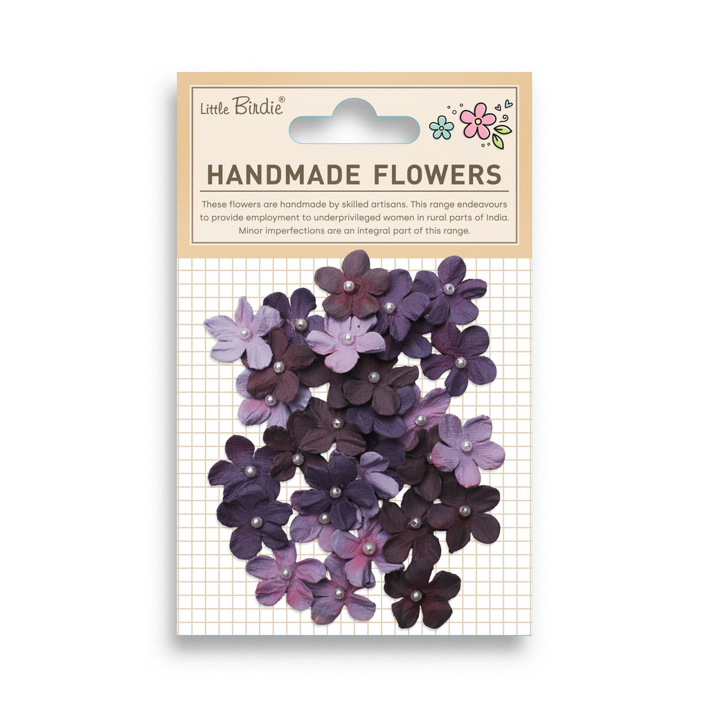 Handmade Flowers Pearl Petites Grape Surprise 30Pc