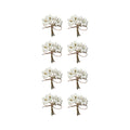 Handmade Flowers Bouquet Ivory Pearl 8Pc