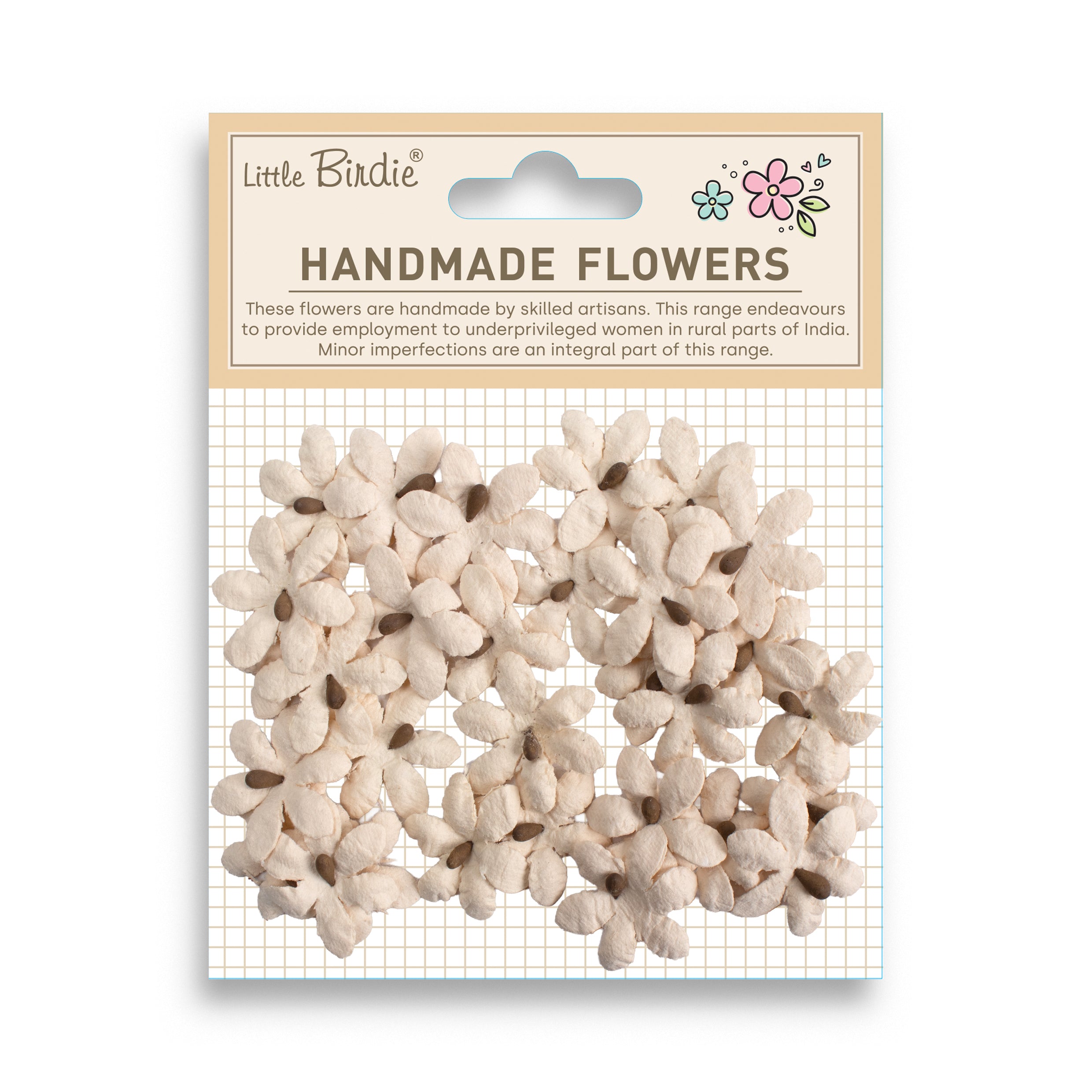 Handmade Flowers Mia Cream Tint 30Pc