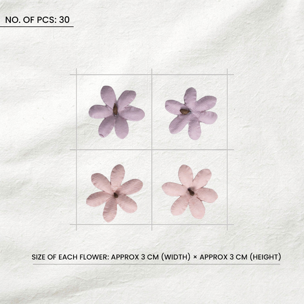 Handmade Flowers Mia Vintage Pink 30Pc
