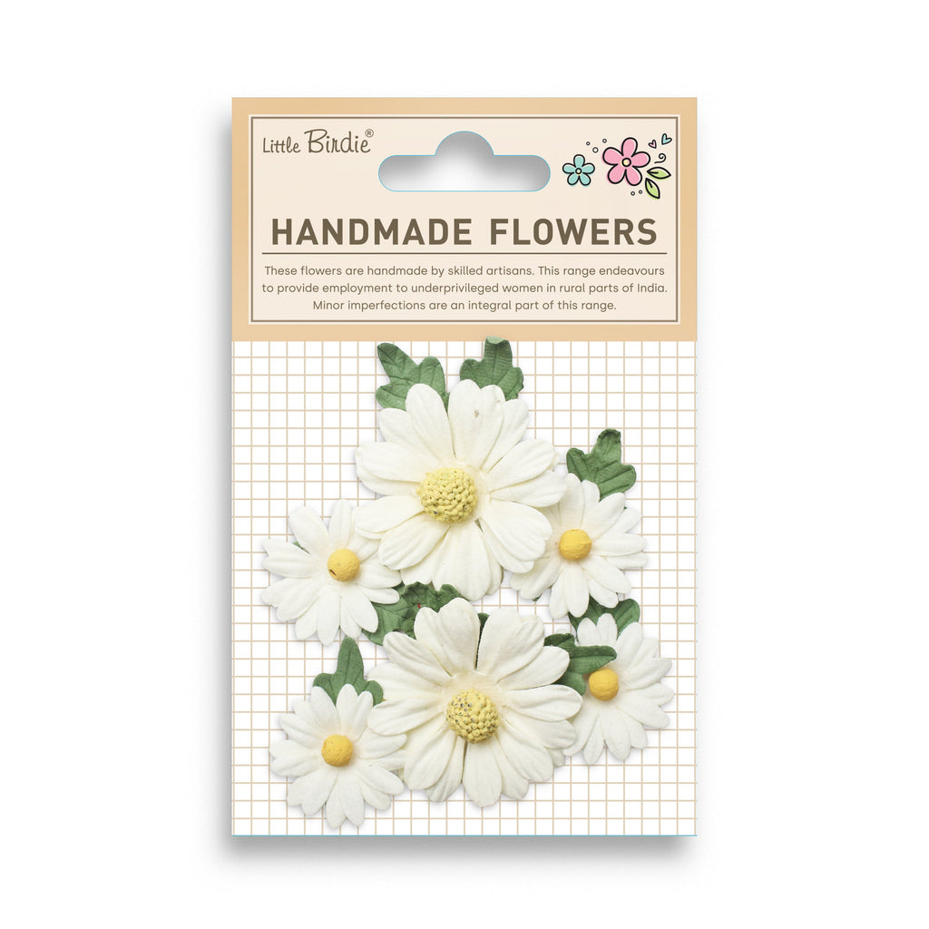 Handmade Flowers Anya Ivory Pearl 6Pc