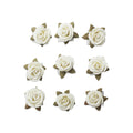 Handmade Flowers Rosalina Ivory Pearl 9Pc