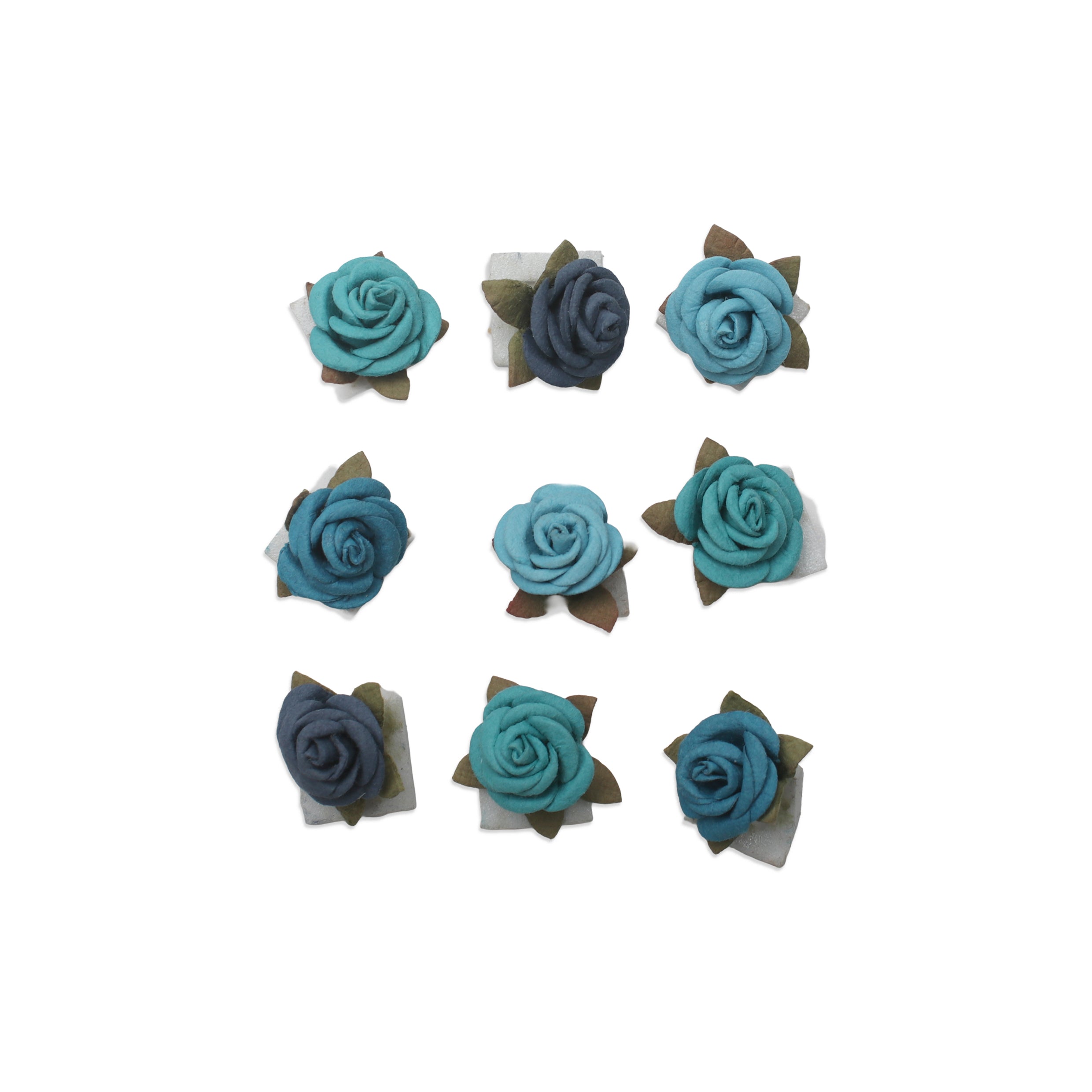 Handmade Flowers Rosalina Blue Sky 9Pc