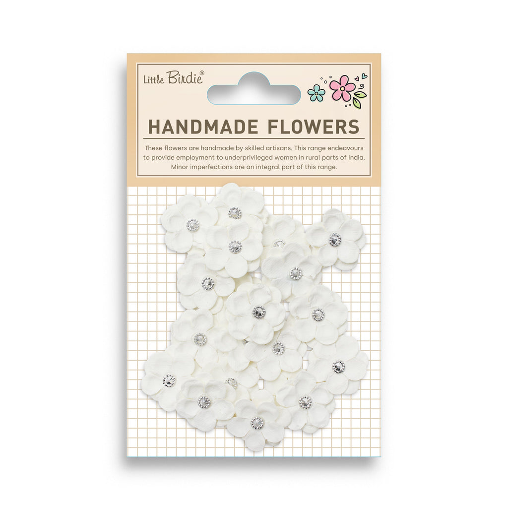 Handmade Flowers Twinkle Ivory Pearl 20Pc