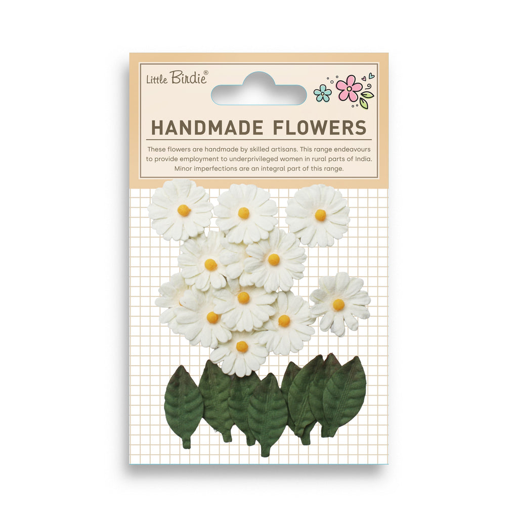 Handmade Flowers Cyra Ivory Pearl 20Pc