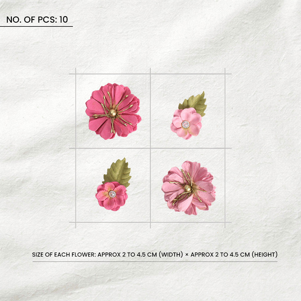 Handmade Flowers Liora Precious Pink 10Pc