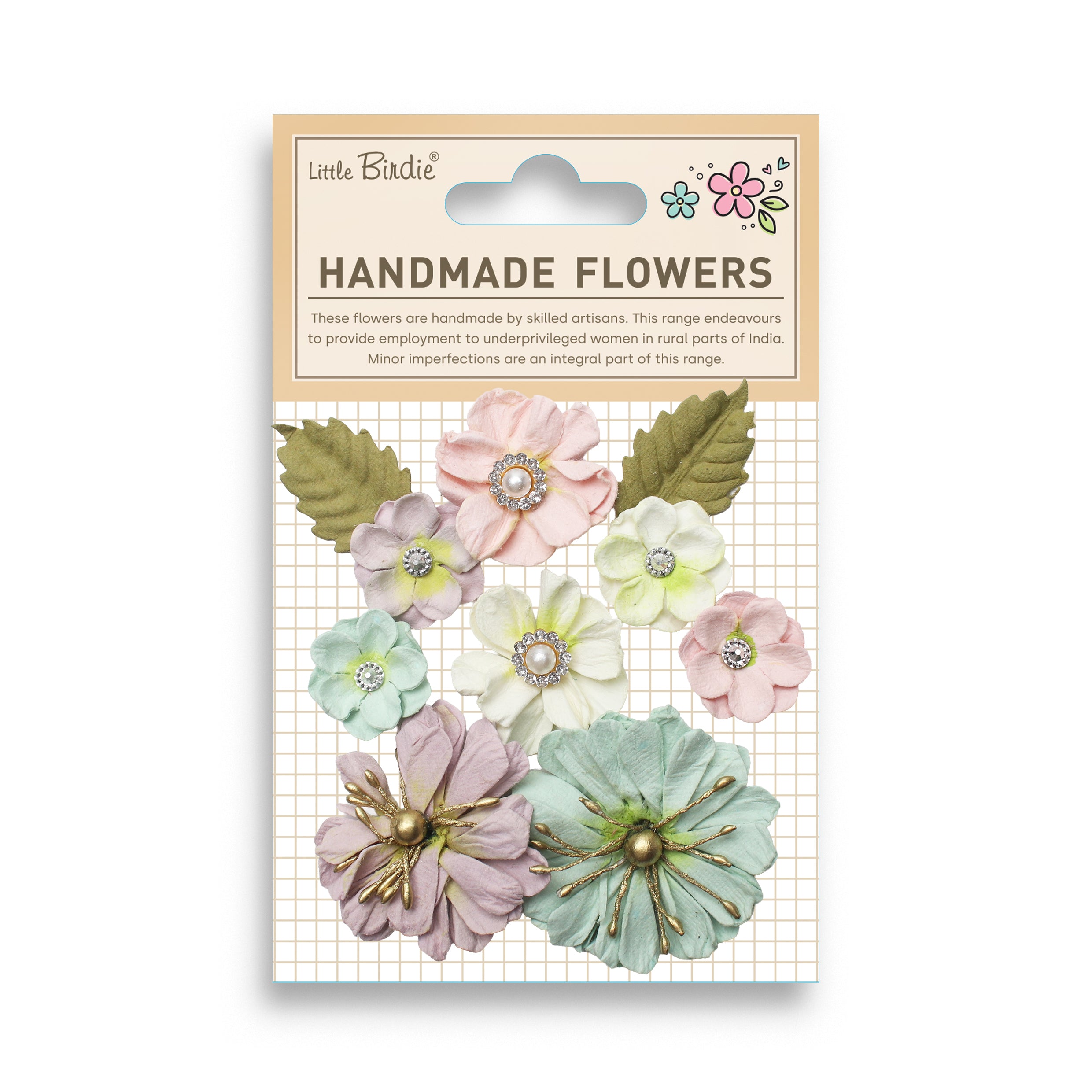 Handmade Flowers Liora Fairy Garden 10Pc