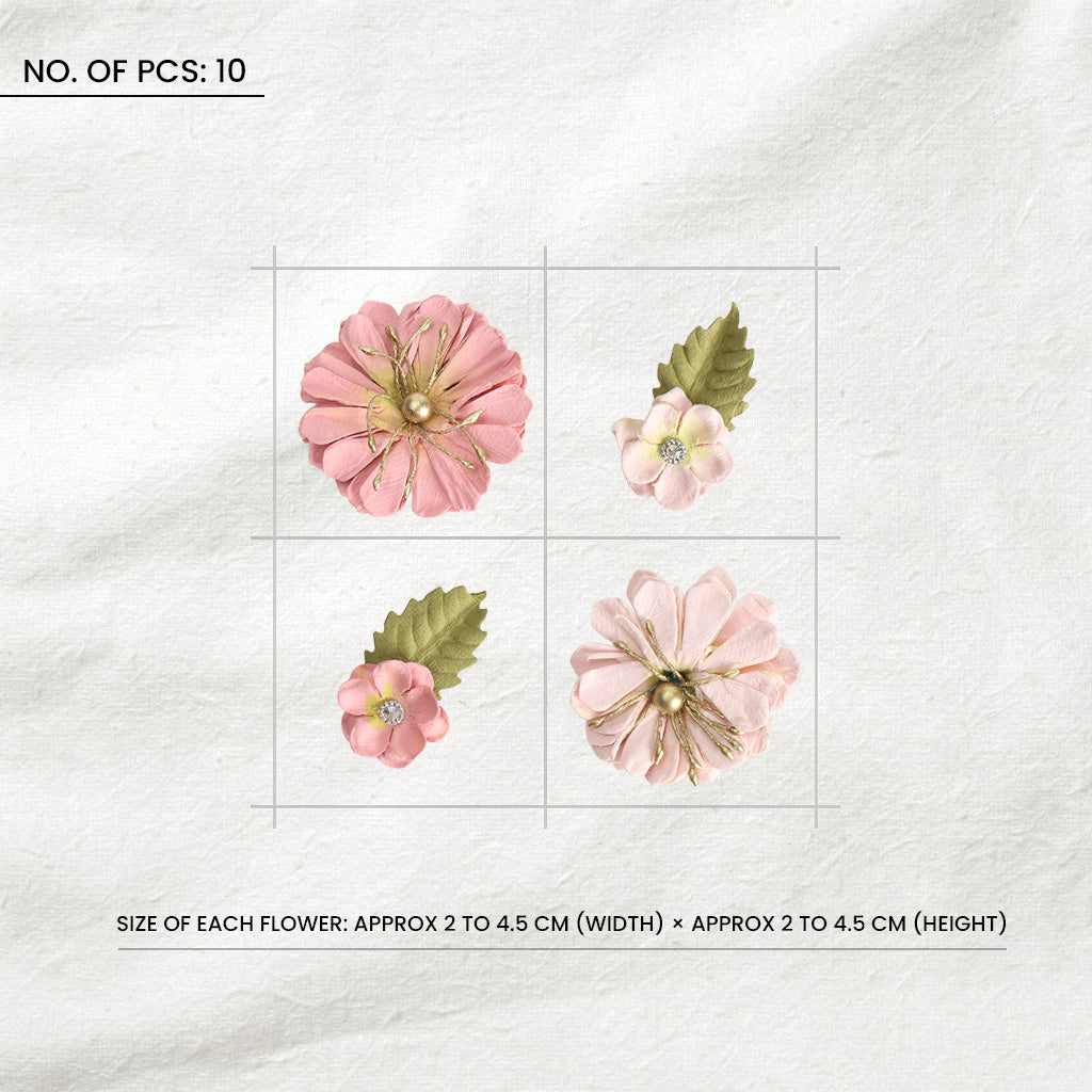 Handmade Flowers Liora Pink Passion 10Pc