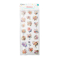 Peel off Glitter Sticker Floral Delight Approx 12.20 X 5.11cm 1 Sheet