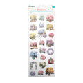 Peel off Glitter Sticker Blooming Gift Approx 12.20 X 5.11cm 1 Sheet