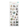 Peel off Glitter Sticker Animal Zone Approx 12.20 X 5.11cm 1 Sheet