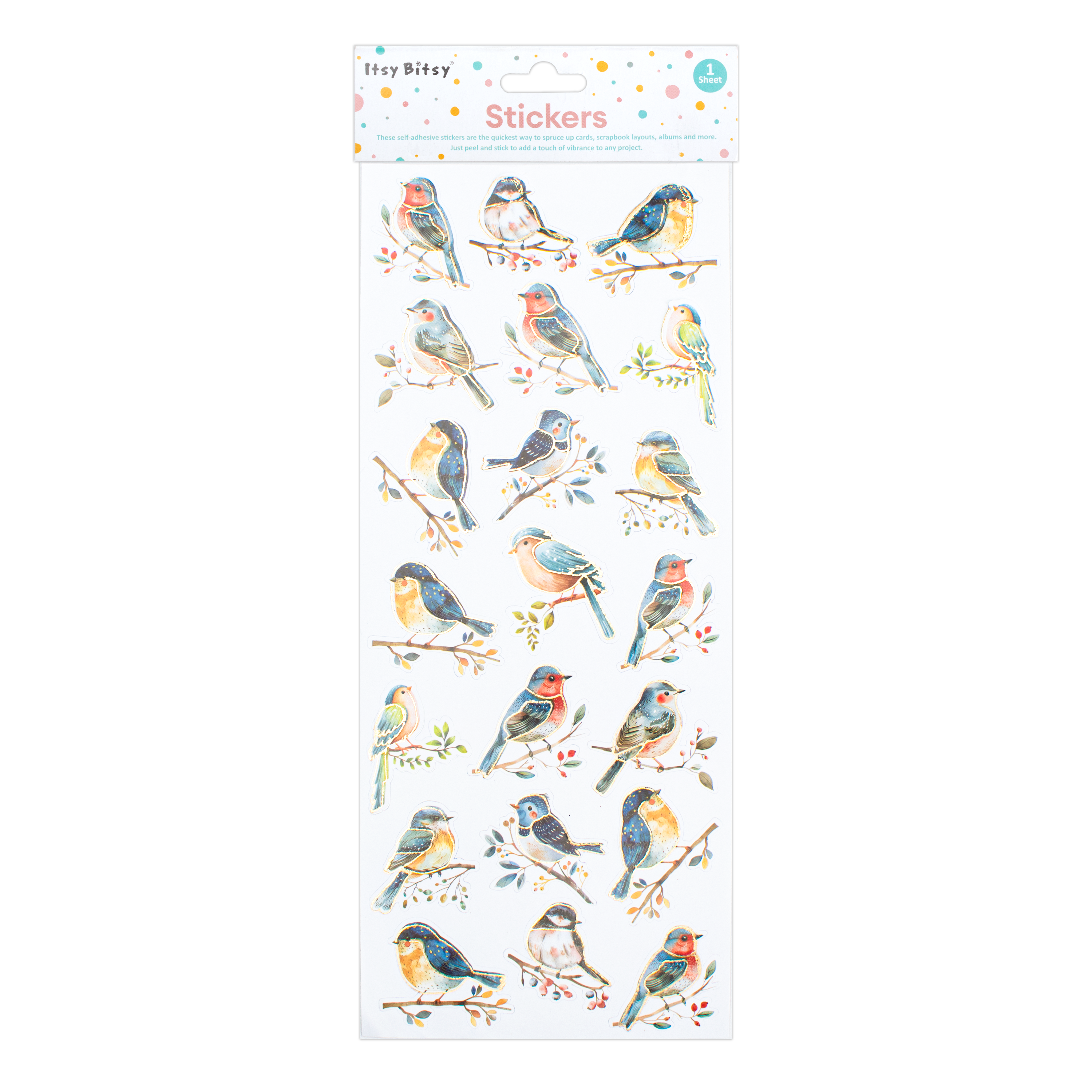 Peel off Foil Sticker Wonder Wings Approx 12.20 X 5.11cm 1 Sheet